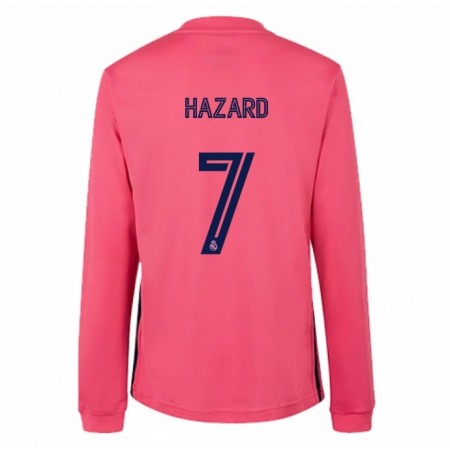 Billiga Fotbollströjor Real Madrid Eden Hazard 7 Borta tröja 2020/21 Långärmad